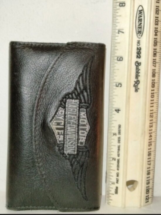 Harley-Davidson Other - HARLEY-DAVIDSON MENS BLACK LEATHER WALLET